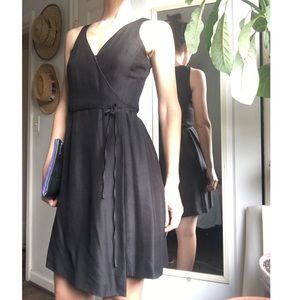 Vintage silk wrap dress